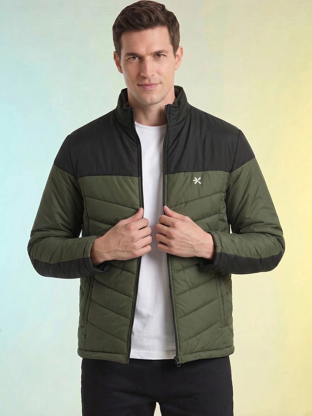 HRX by Hrithik Roshan Men Colourblocked Lightweight Outdoor Puffer Jacket