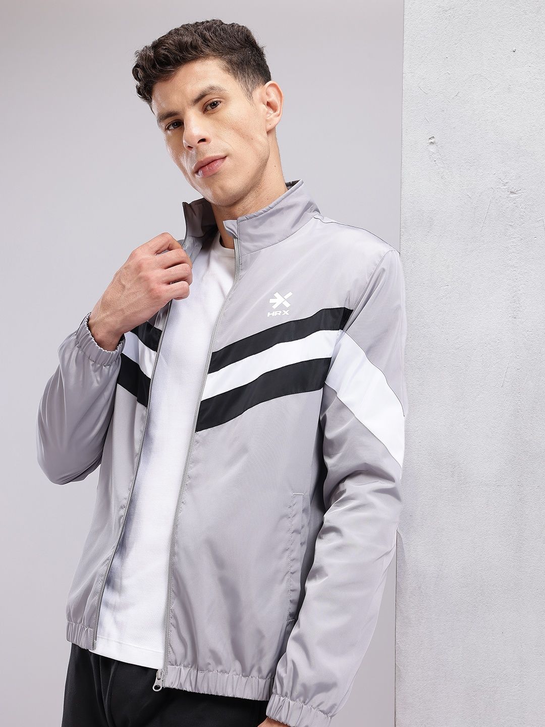 HRX by Hrithik Roshan Striped Lifestyle Jacket