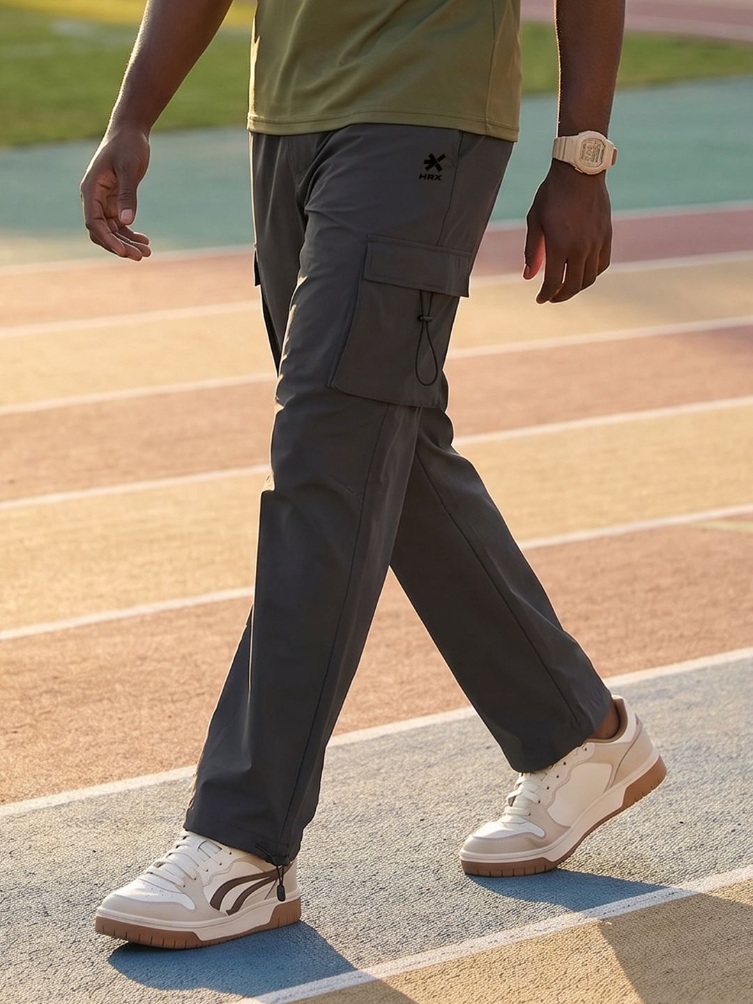 HRX by Hrithik Roshan Men Rapid-Dry Relaxed Fit Lifestyle Track Pants