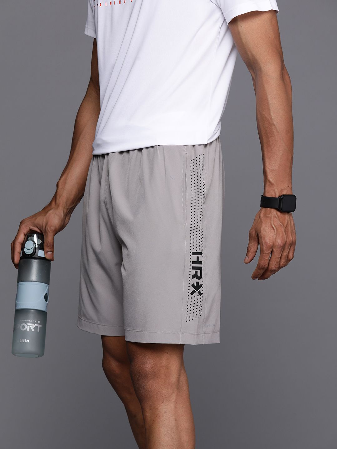 HRX by Hrithik Roshan Men Typography Printed Rapid-Dry Sports Shorts