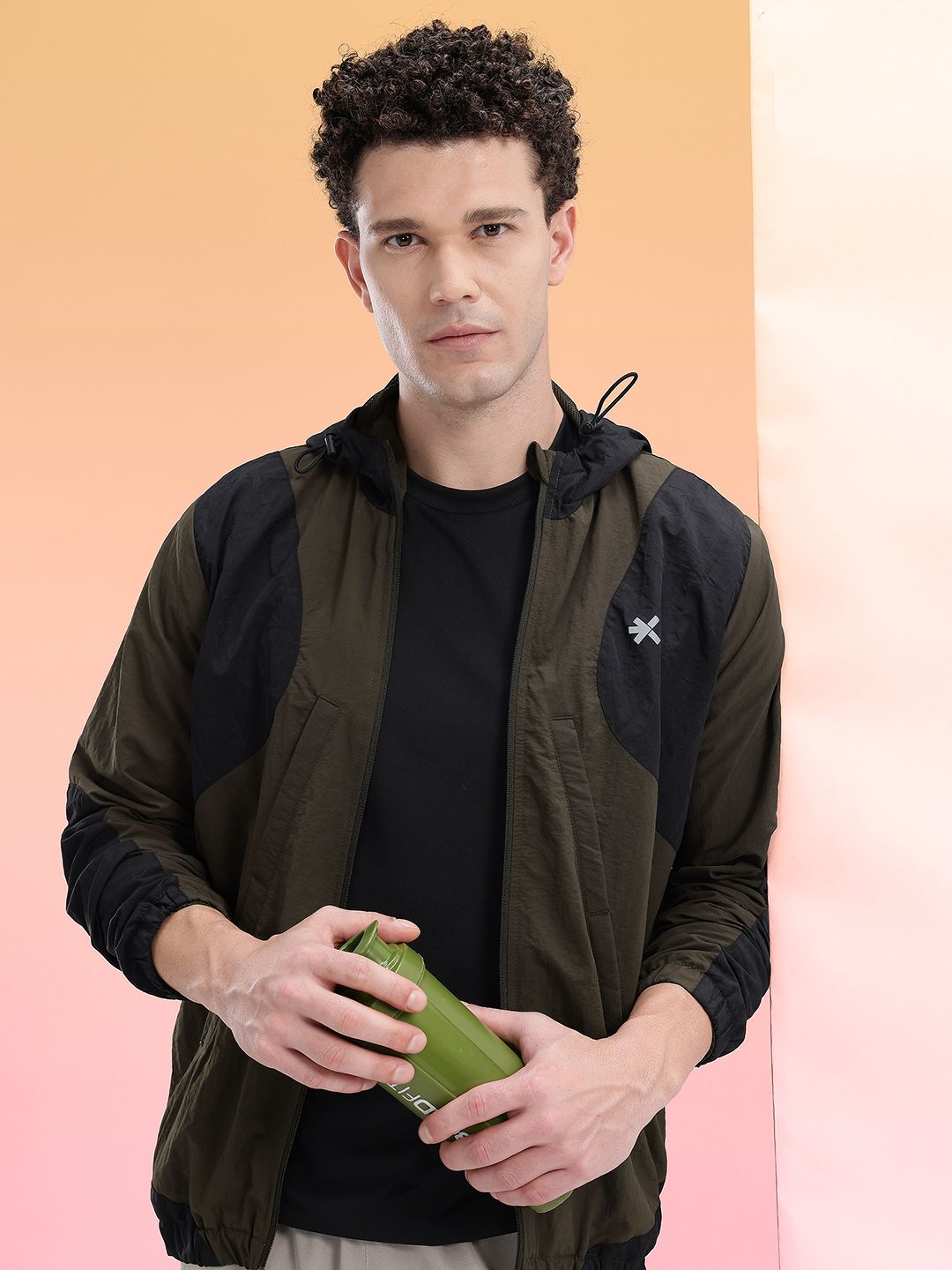 HRX by Hrithik Roshan Colourblocked Running Jacket