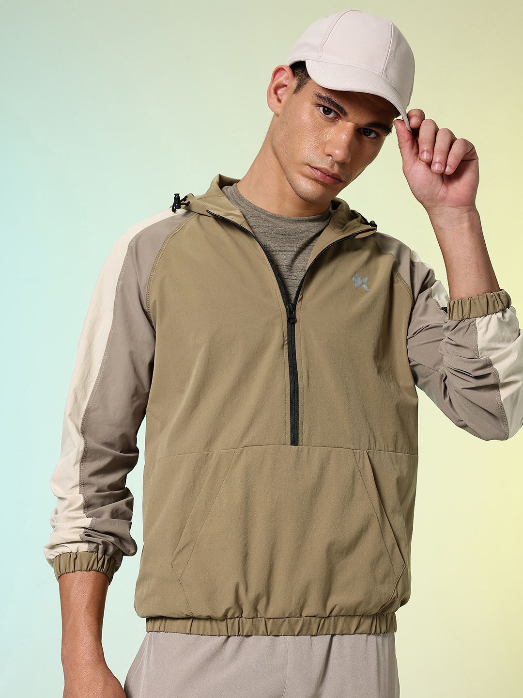 HRX by Hrithik Roshan Colourblocked Hooded Rapid-Dry Running Sporty Jacket