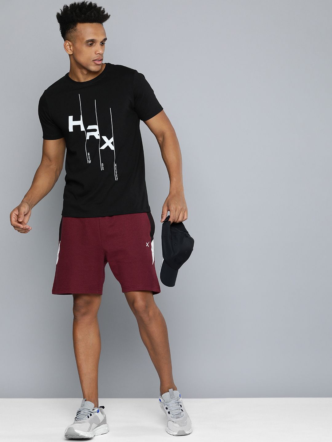 HRX by Hrithik Roshan Men Brand Logo Printed Pure Cotton T-shirt