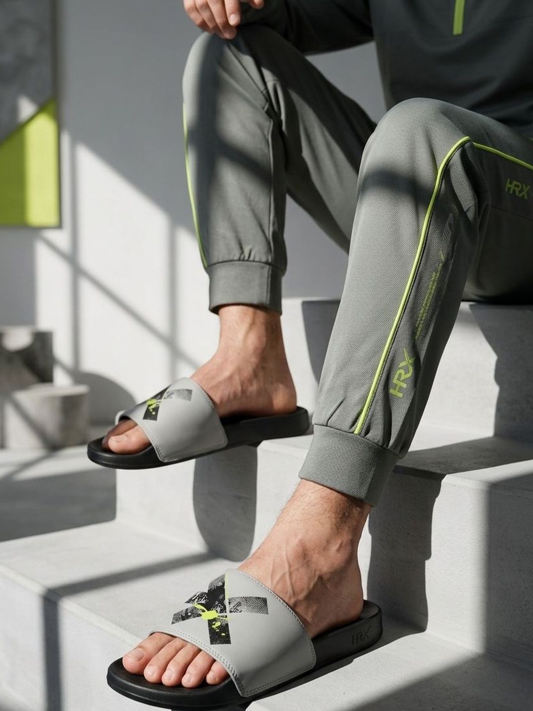HRX by Hrithik Roshan Unisex Printed Sliders