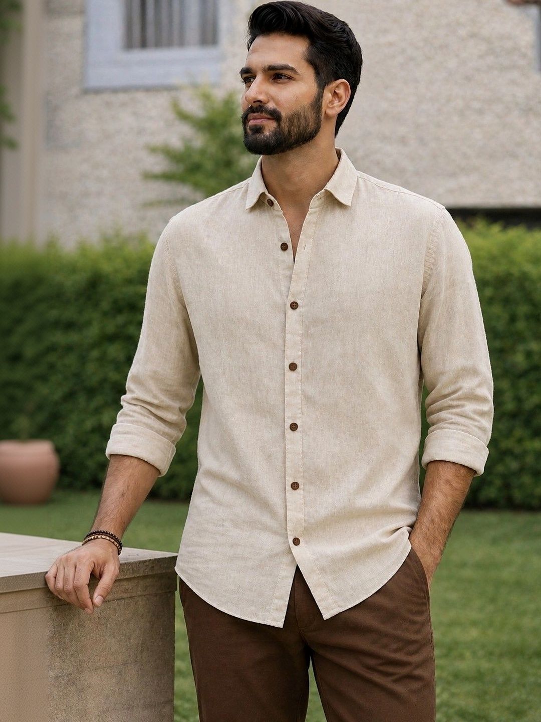 BLACK ROSSY Men Casual Shirt