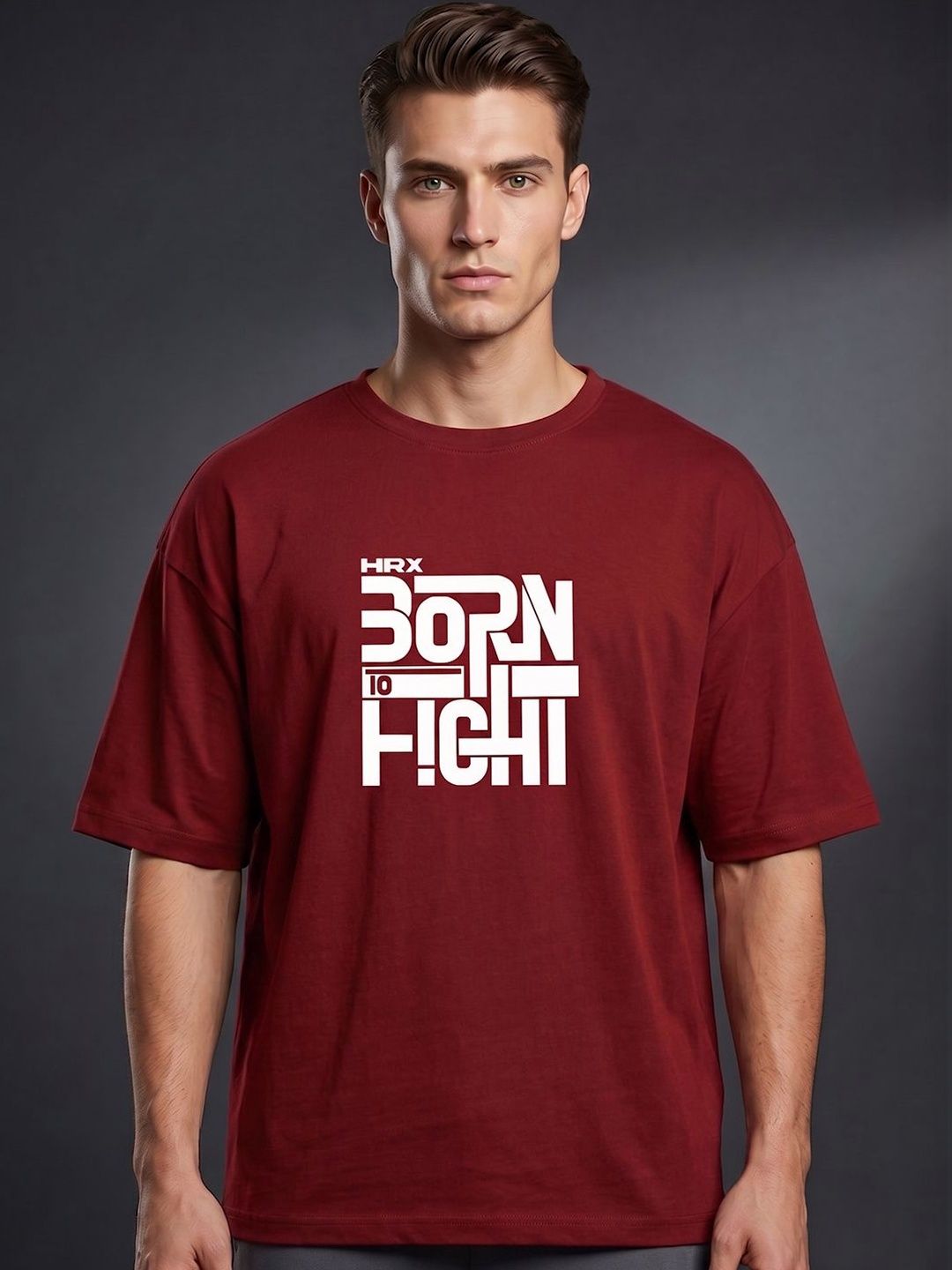 HRX by Hrithik Roshan Men Typography Printed T-shirt