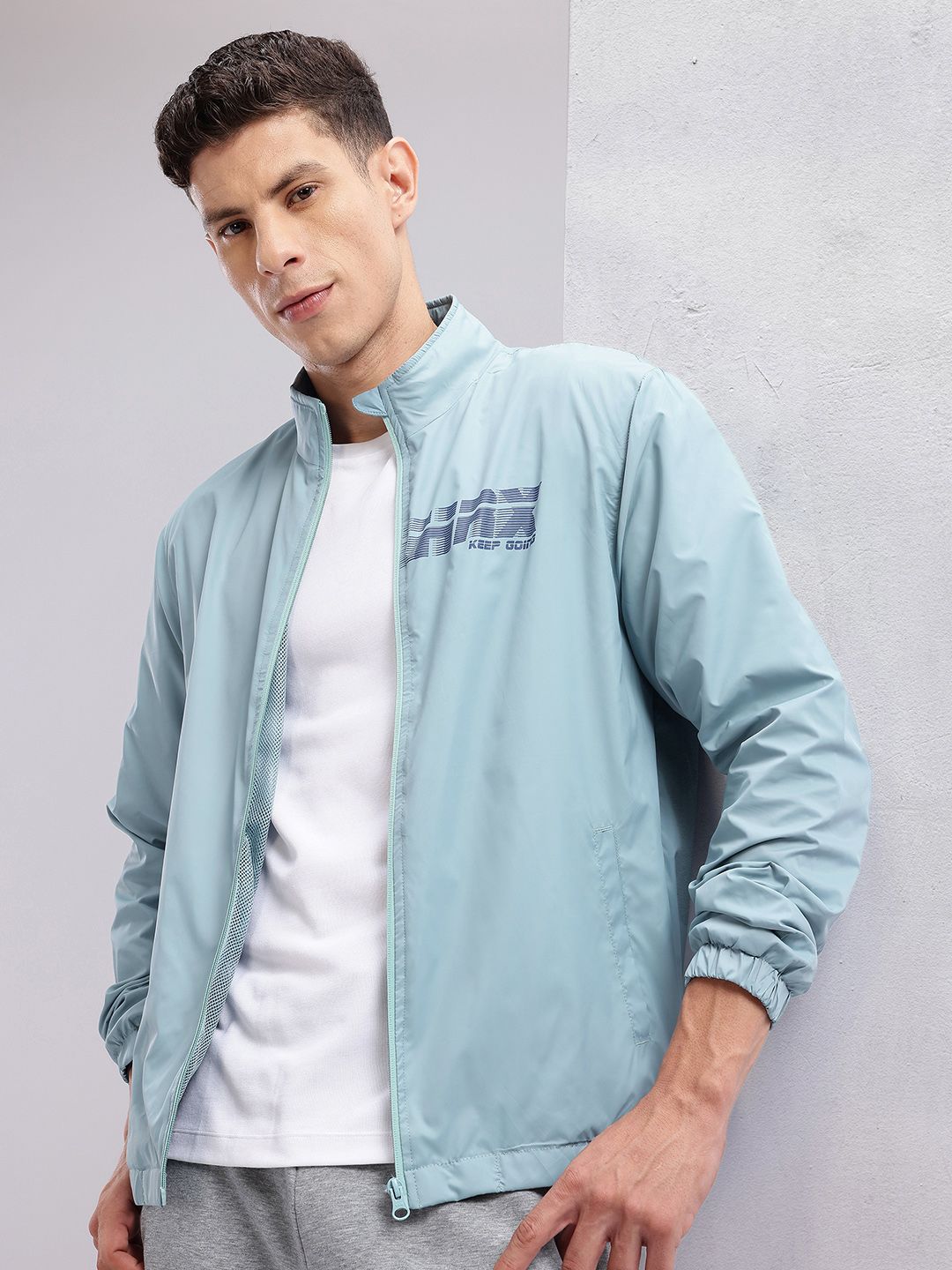 HRX by Hrithik Roshan Brand Logo Print Lifestyle Jacket