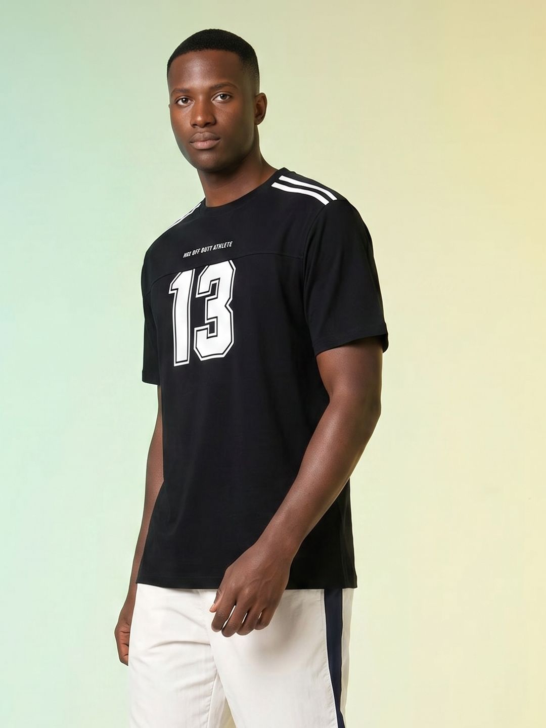 HRX by Hrithik Roshan Typography Printed Drop-Shoulder Sleeves Relaxed Fit T-shirt