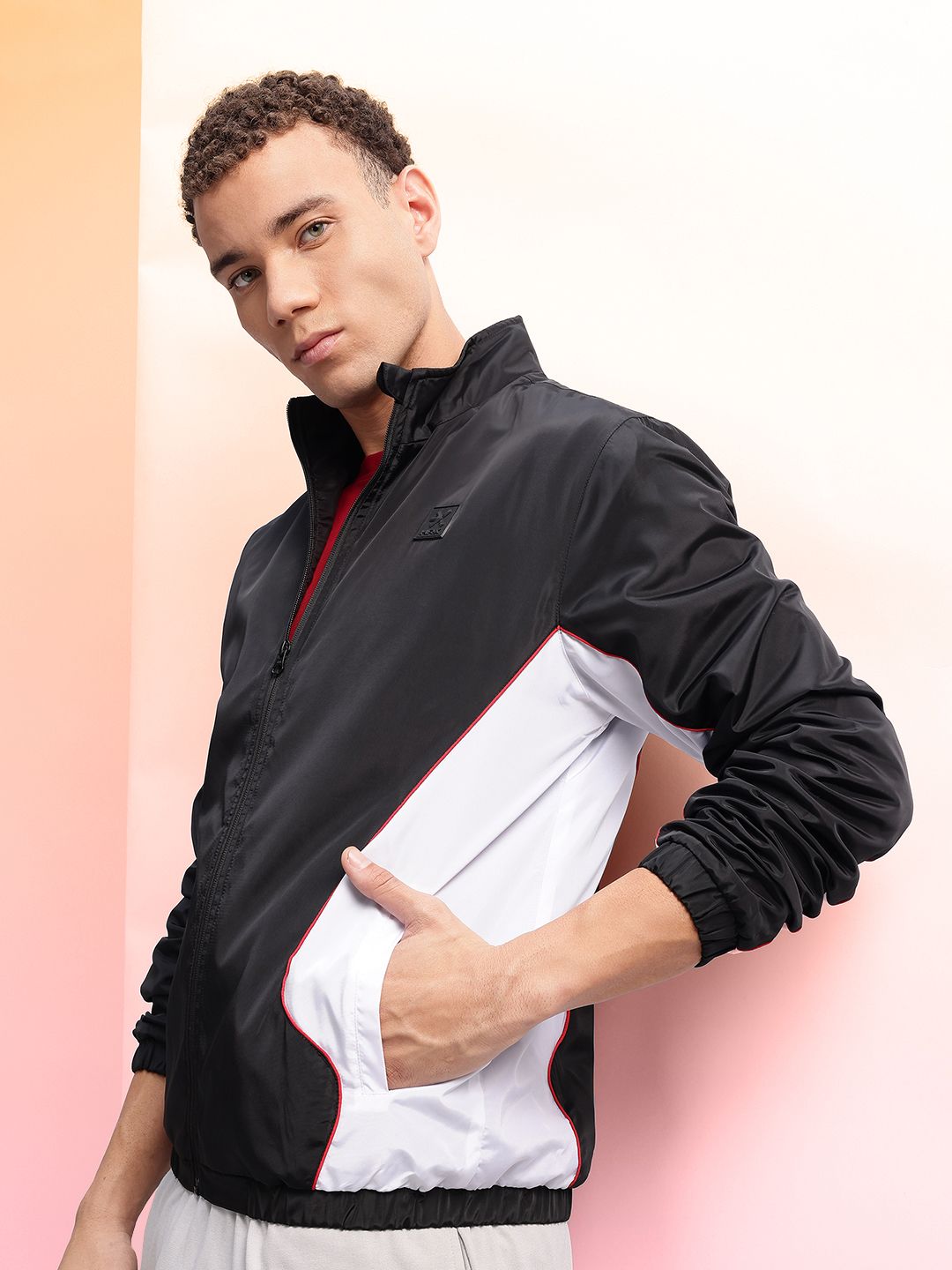 HRX by Hrithik Roshan Colourblocked Bomber Lifestyle Jacket