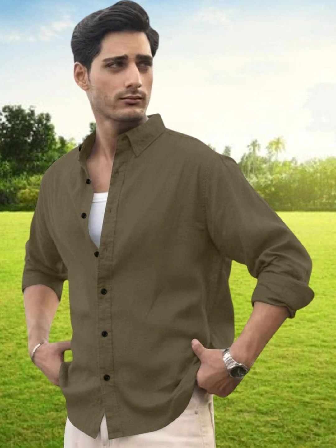 Zans and mens Men Standard Casual Shirt