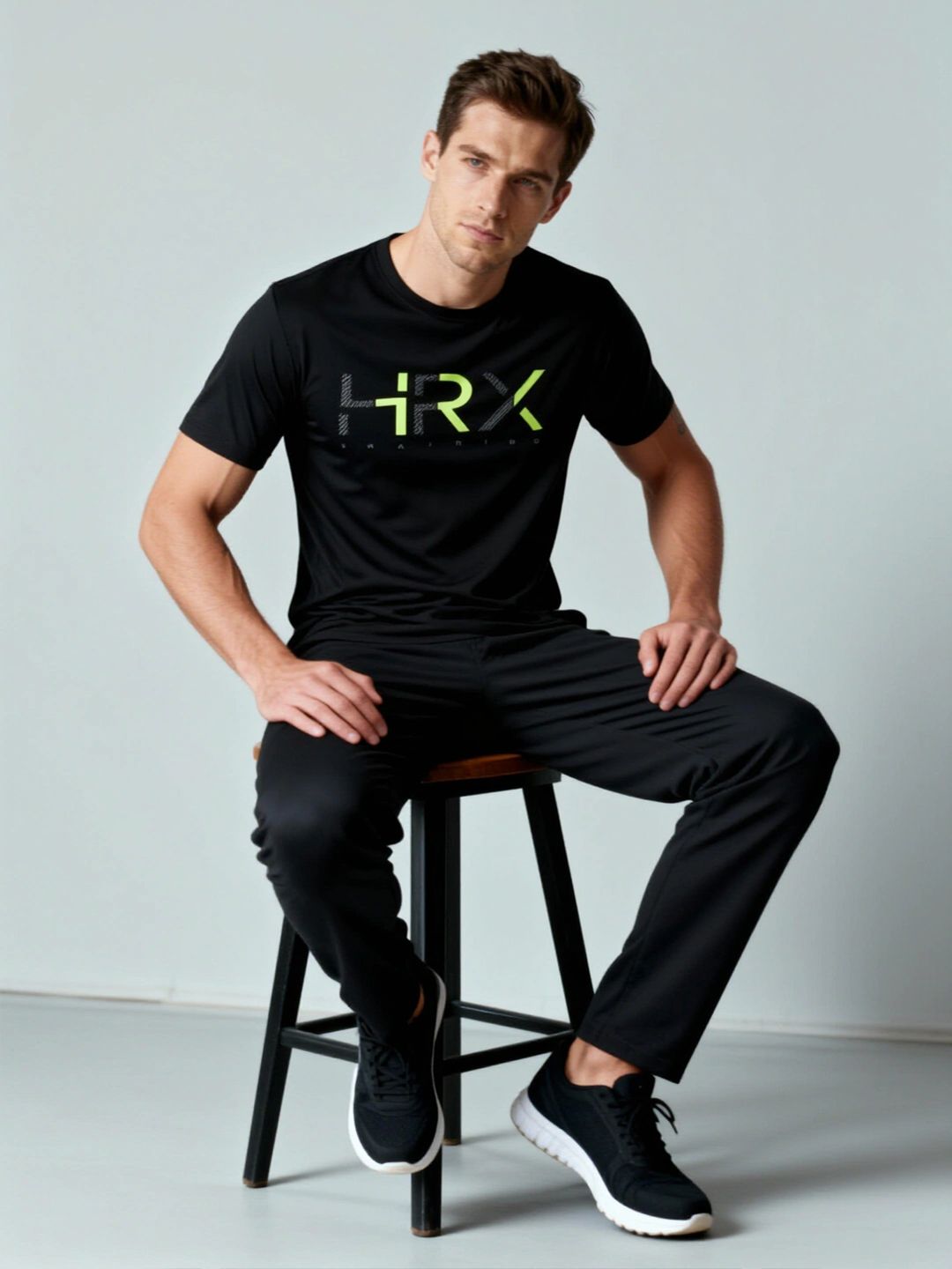HRX by Hrithik Roshan Men Brand Logo Printed Regular Fit T-shirt