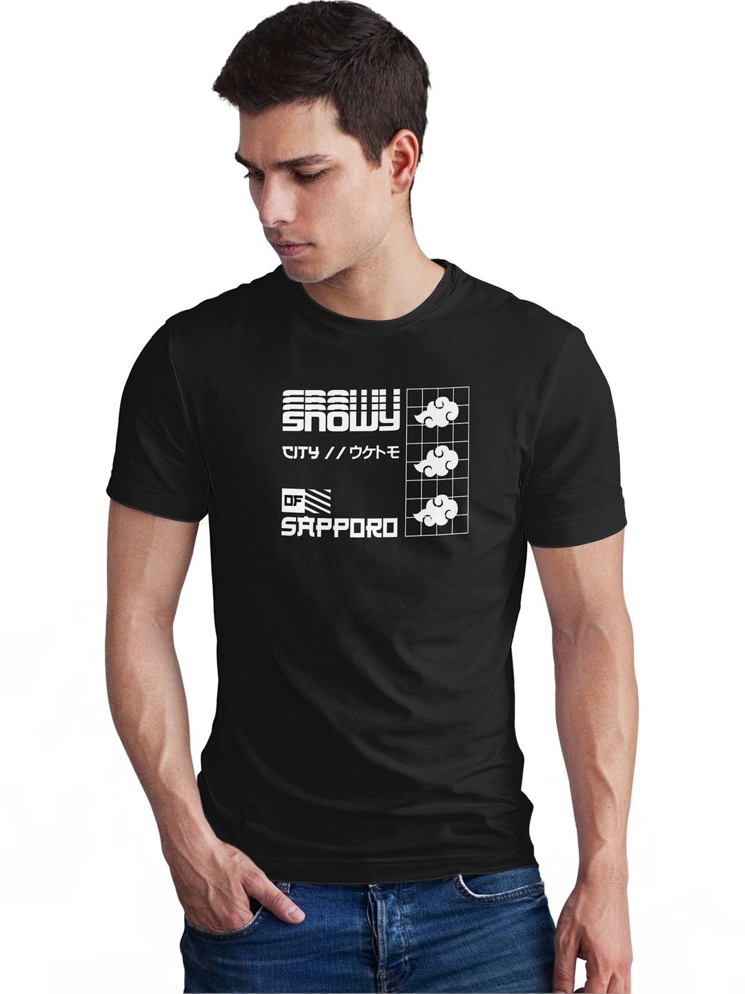 Seekbuylove Men Typography Printed Bio Finish T-shirt