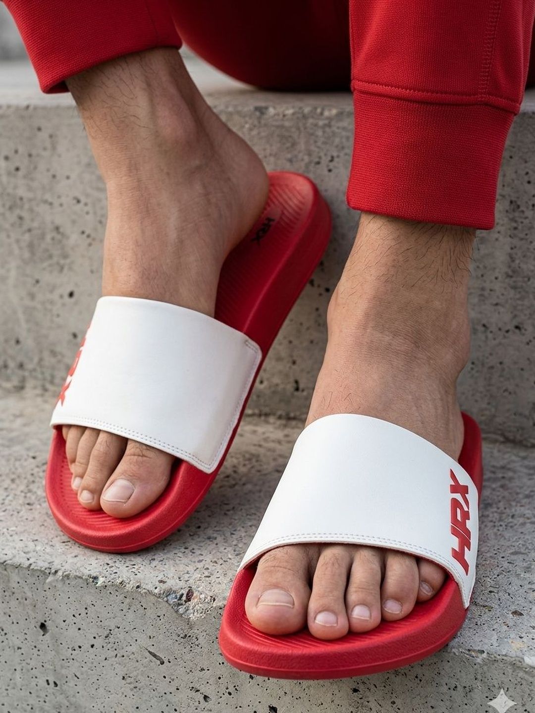 HRX by Hrithik Roshan Unisex Printed Sliders