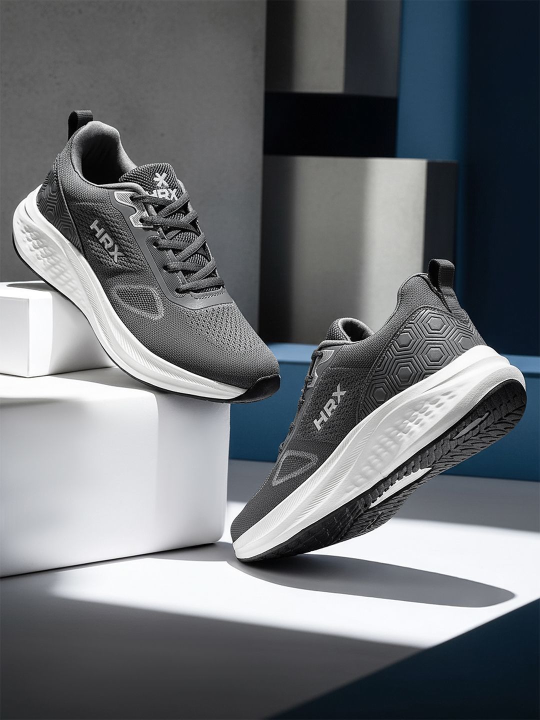 HRX by Hrithik Roshan Men Textile Running Non-Marking Shoes