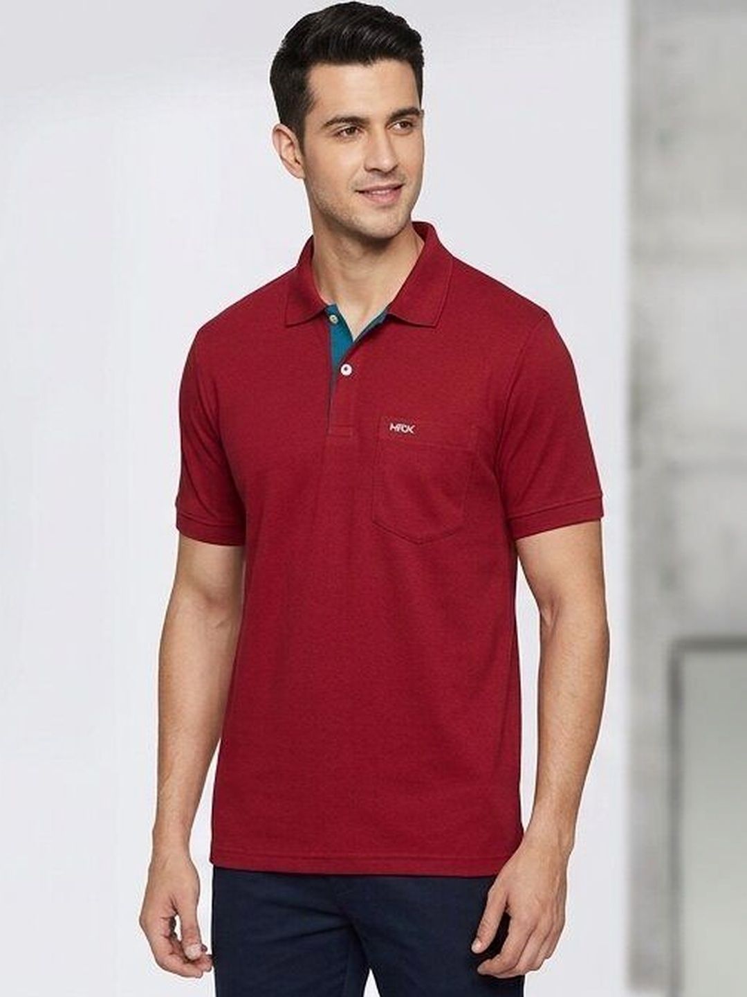 HRX by Hrithik Roshan Men Brand Logo Polo Collar Pockets T-shirt