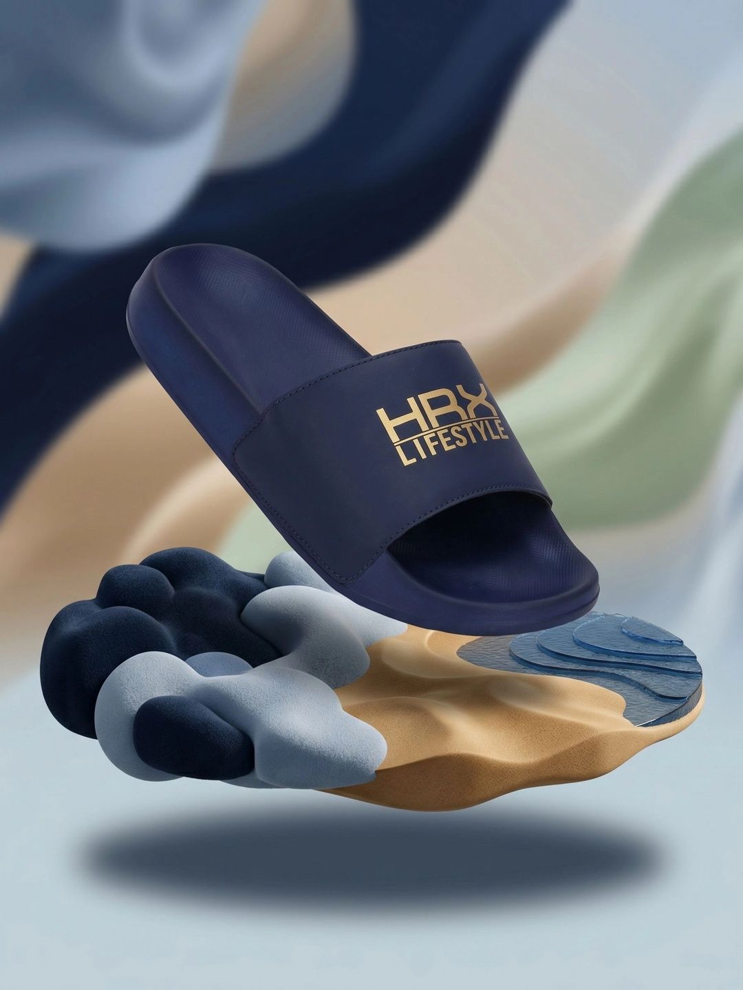 HRX by Hrithik Roshan Men Printed Sliders