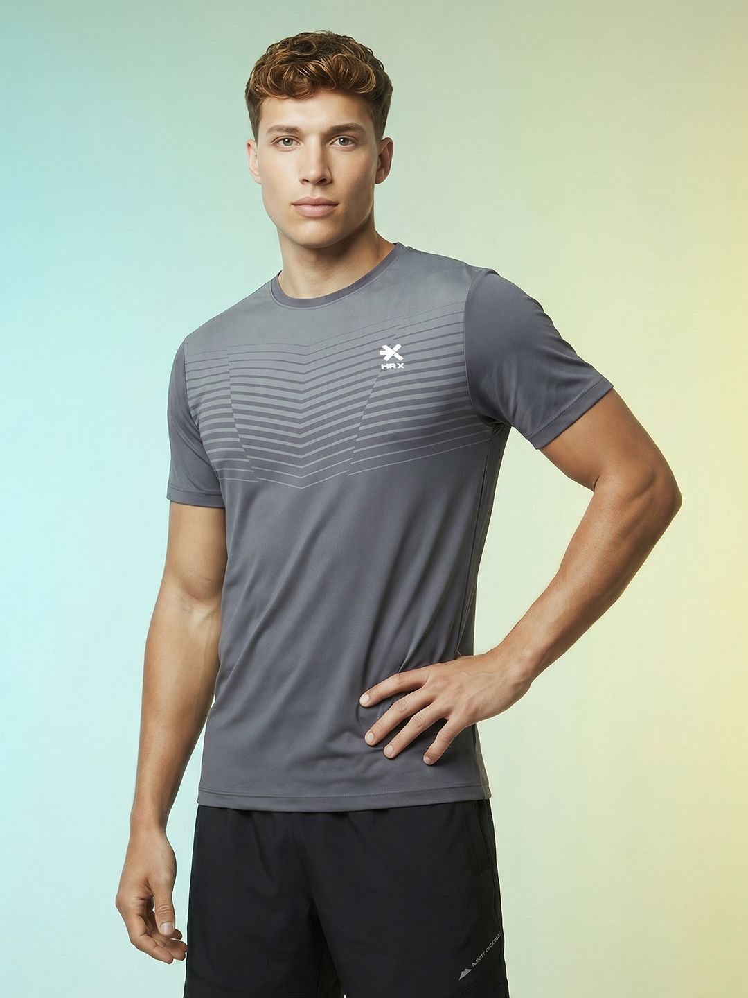 HRX by Hrithik Roshan Printed Rapid-Dry Training T-shirt
