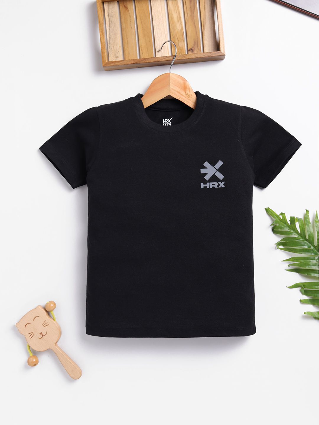 HRX by Hrithik Roshan HRX by Hrithik Roshan Boys Brand Logo Print T-Shirt