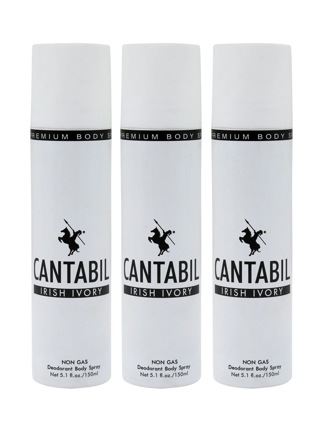 Cantabil Men Set of 3 Irish Ivory Deodorants 450ml