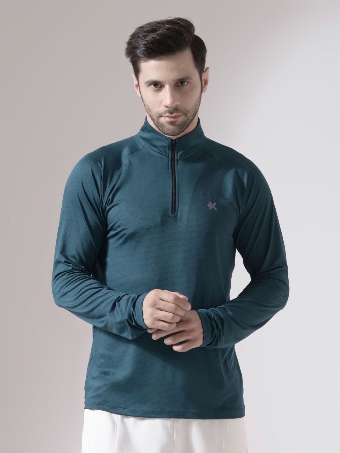 HRX by Hrithik Roshan Men Solid High Neck T-shirt