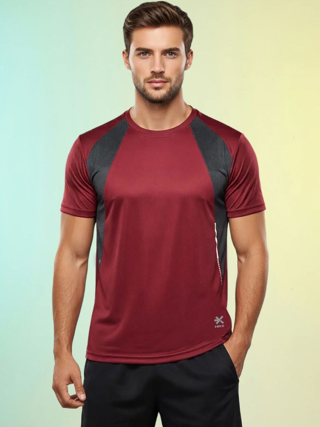 HRX by Hrithik Roshan Men Colourblocked T-shirt