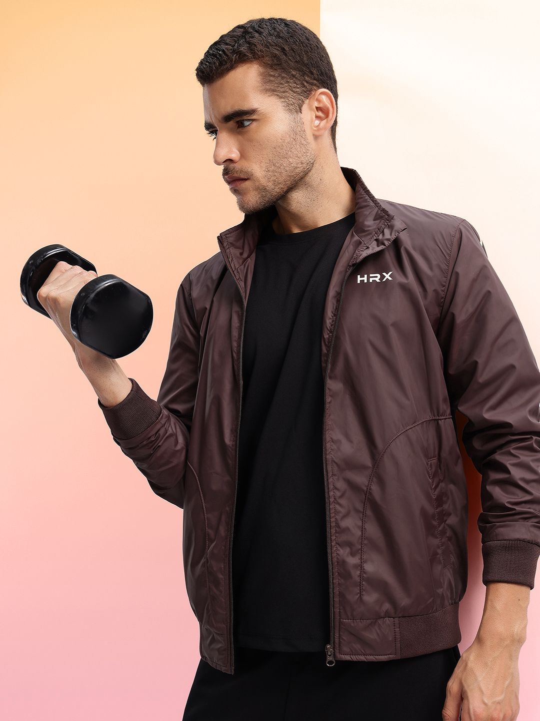 HRX by Hrithik Roshan Mock Collar Rapid-Dry Training Jacket