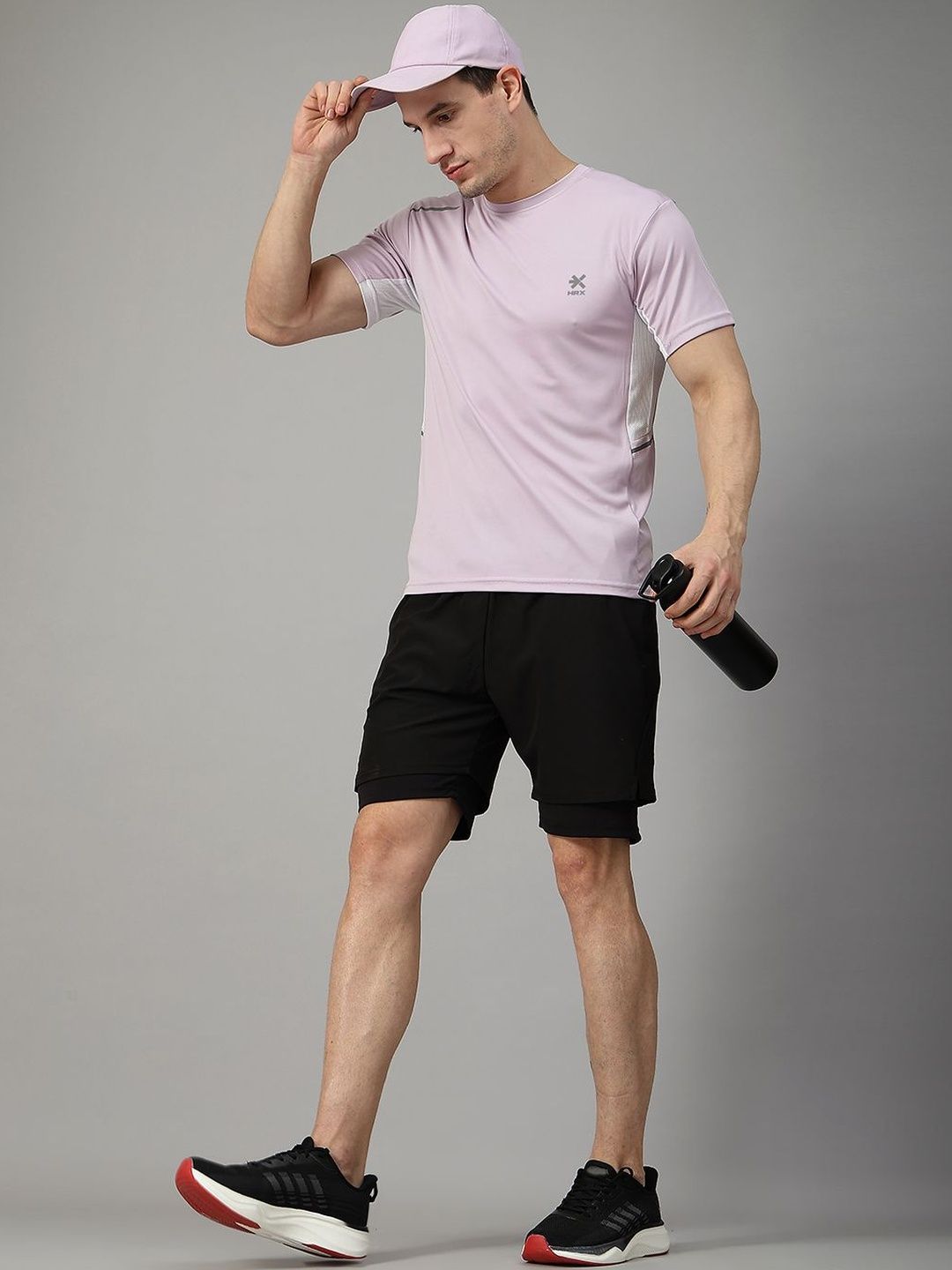 HRX by Hrithik Roshan Men Brand Logo Colourblocked T-shirt