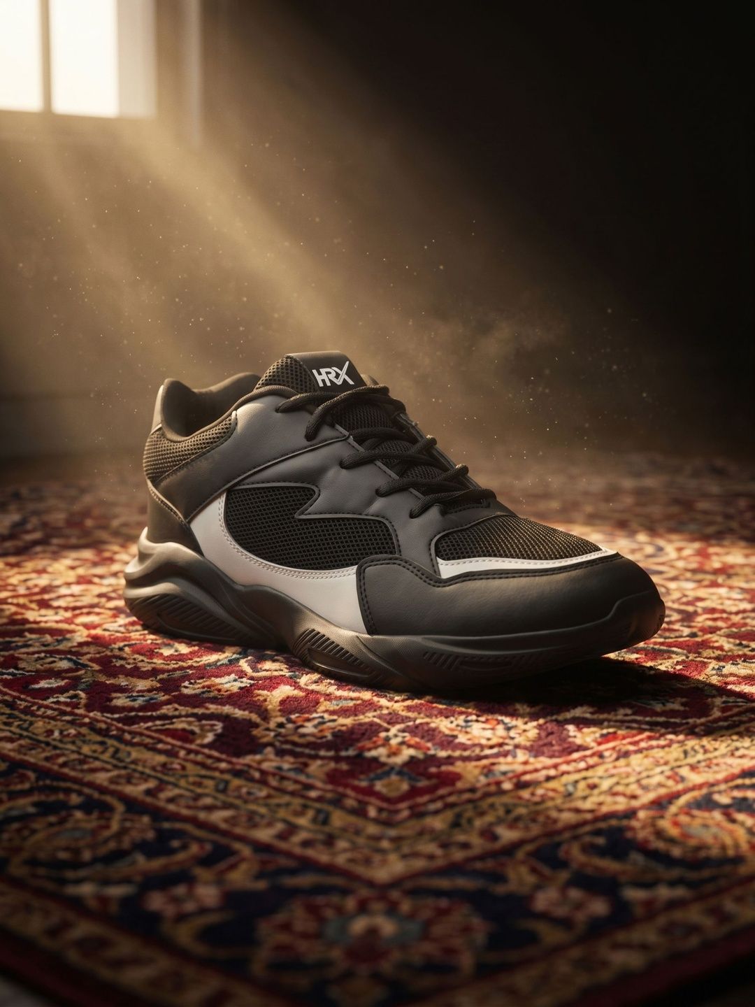 HRX by Hrithik Roshan Men Black And Grey Non-Marking Running Sports Shoes