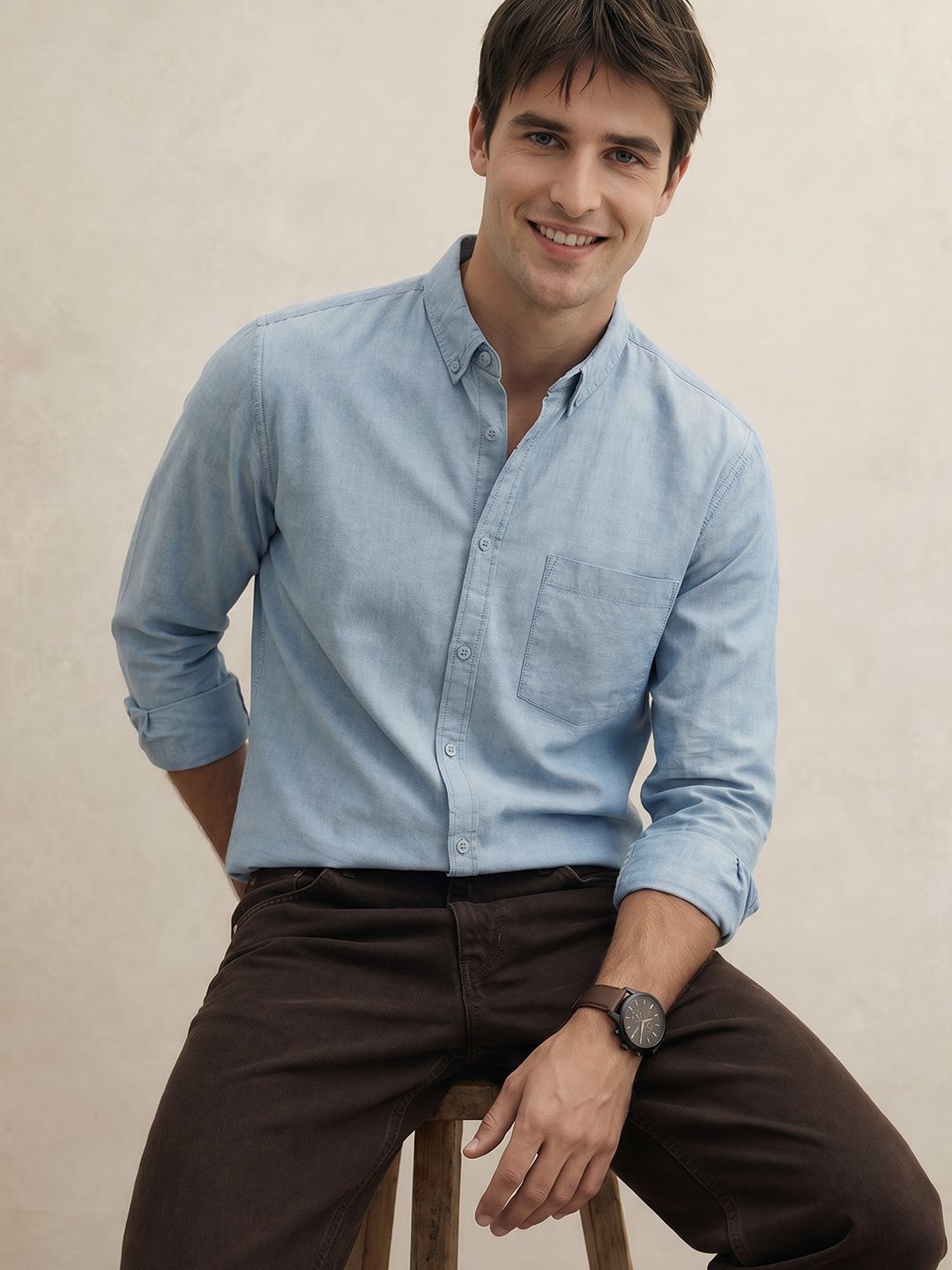 THE SHIRT CODE Men Casual Shirt