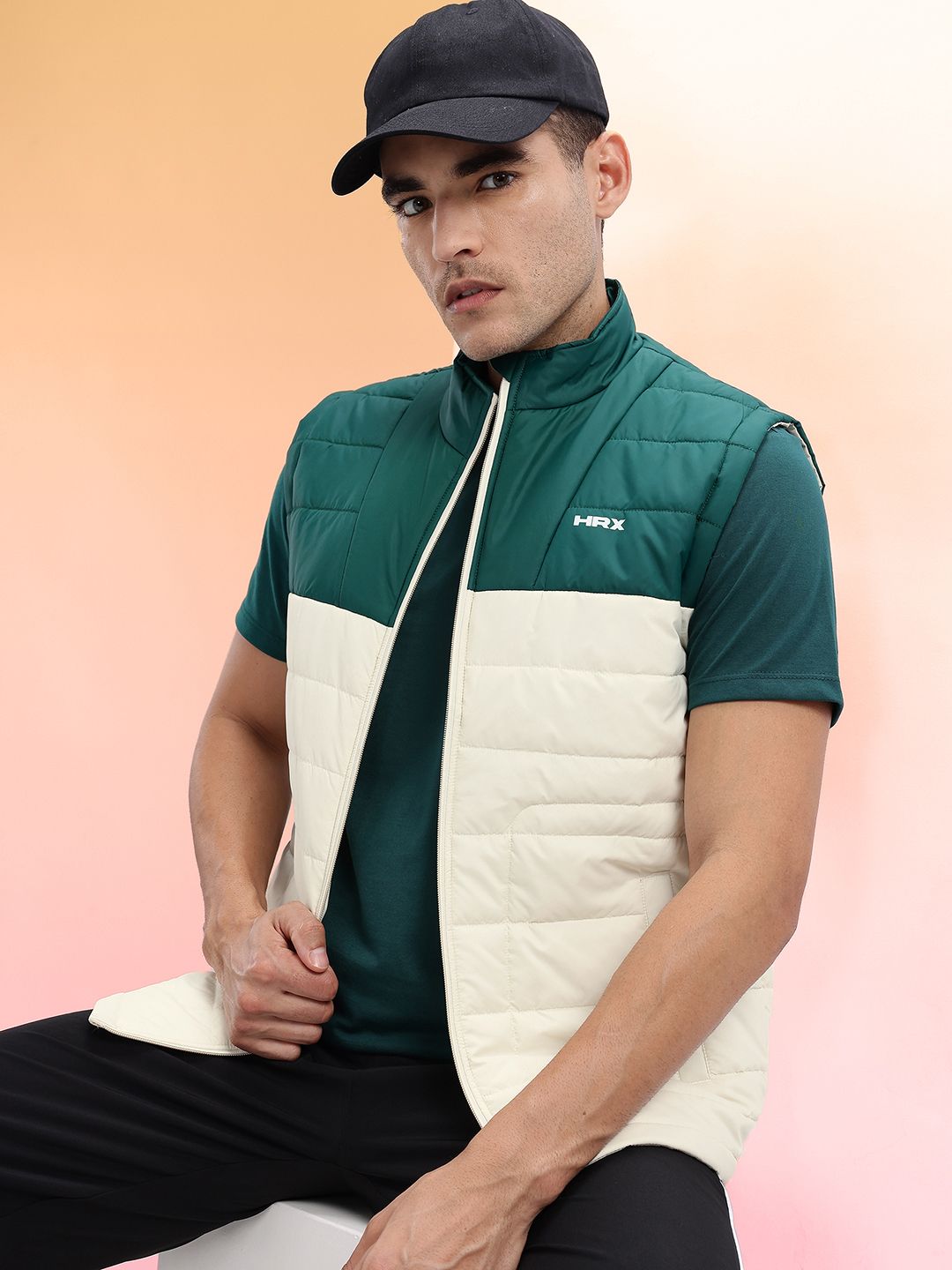HRX by Hrithik Roshan Mock Collar Gilet