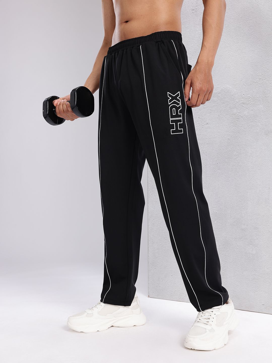 HRX by Hrithik Roshan Men Contrast Piping Training Track Pants