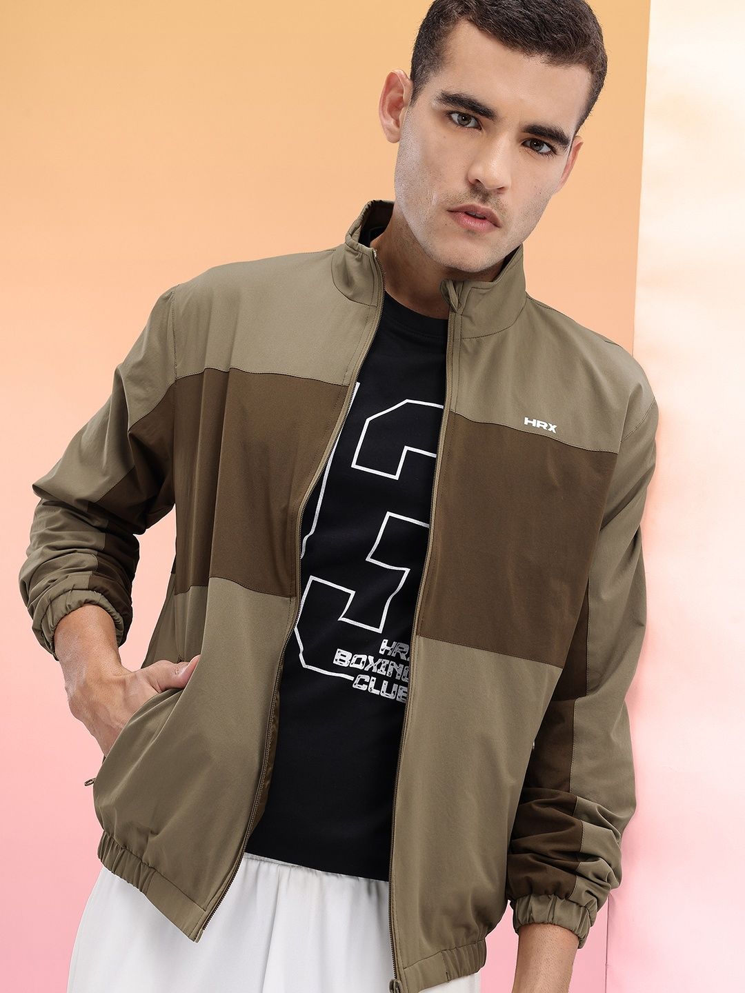 HRX by Hrithik Roshan Mock Collar Tailored Jacket