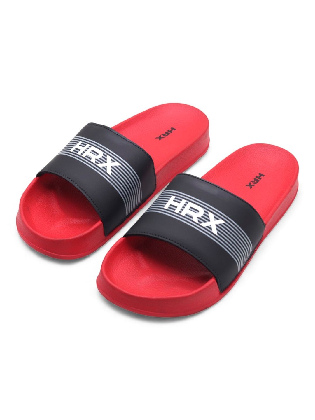HRX by Hrithik Roshan Men Striped Sliders