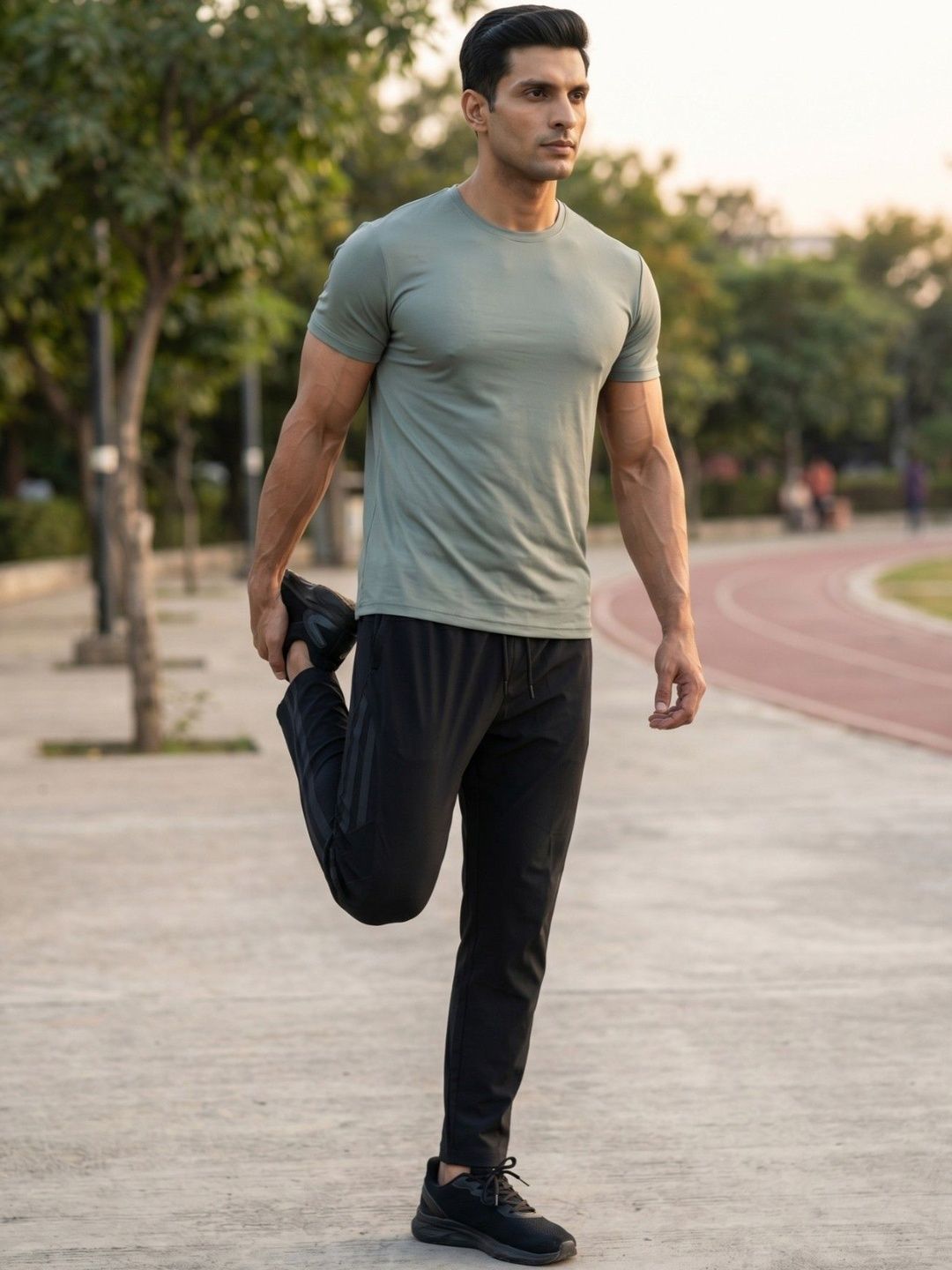 Buy HRX by Hrithik Roshan Men Striped Track Pant - Track Pants for