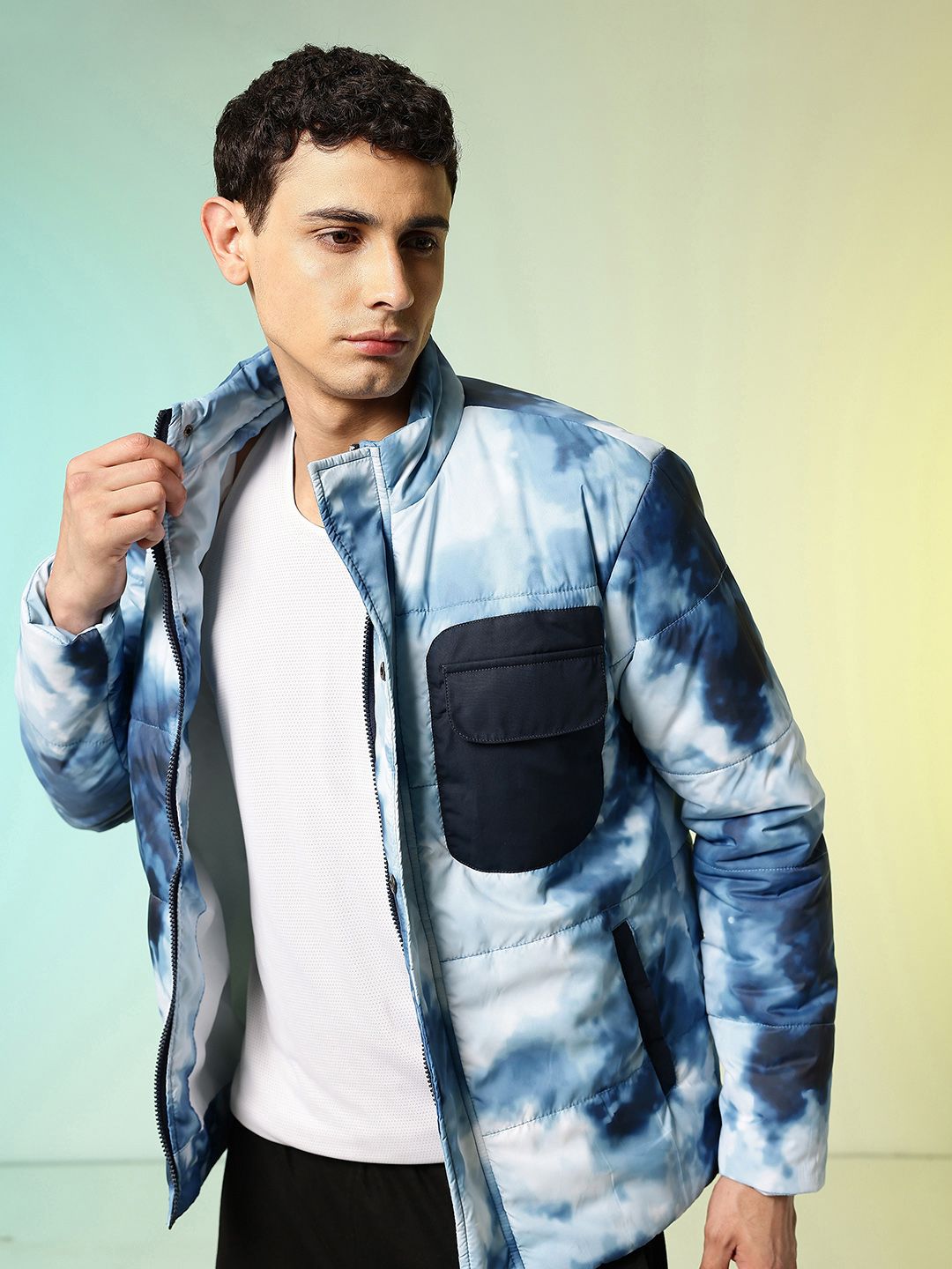 HRX by Hrithik Roshan Abstract Printed Padded Jacket