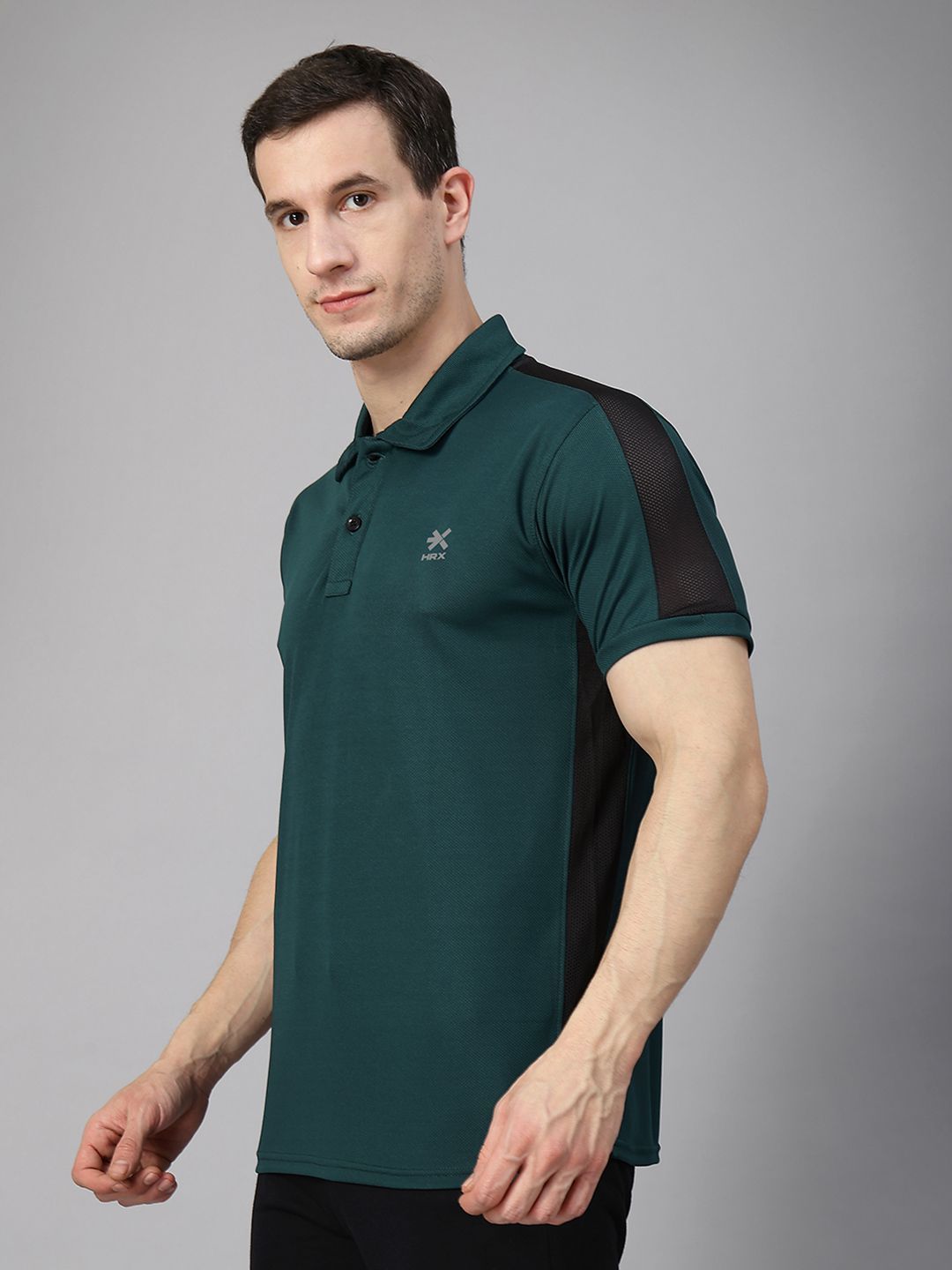 HRX by Hrithik Roshan Men Solid Polo Collar T-shirt