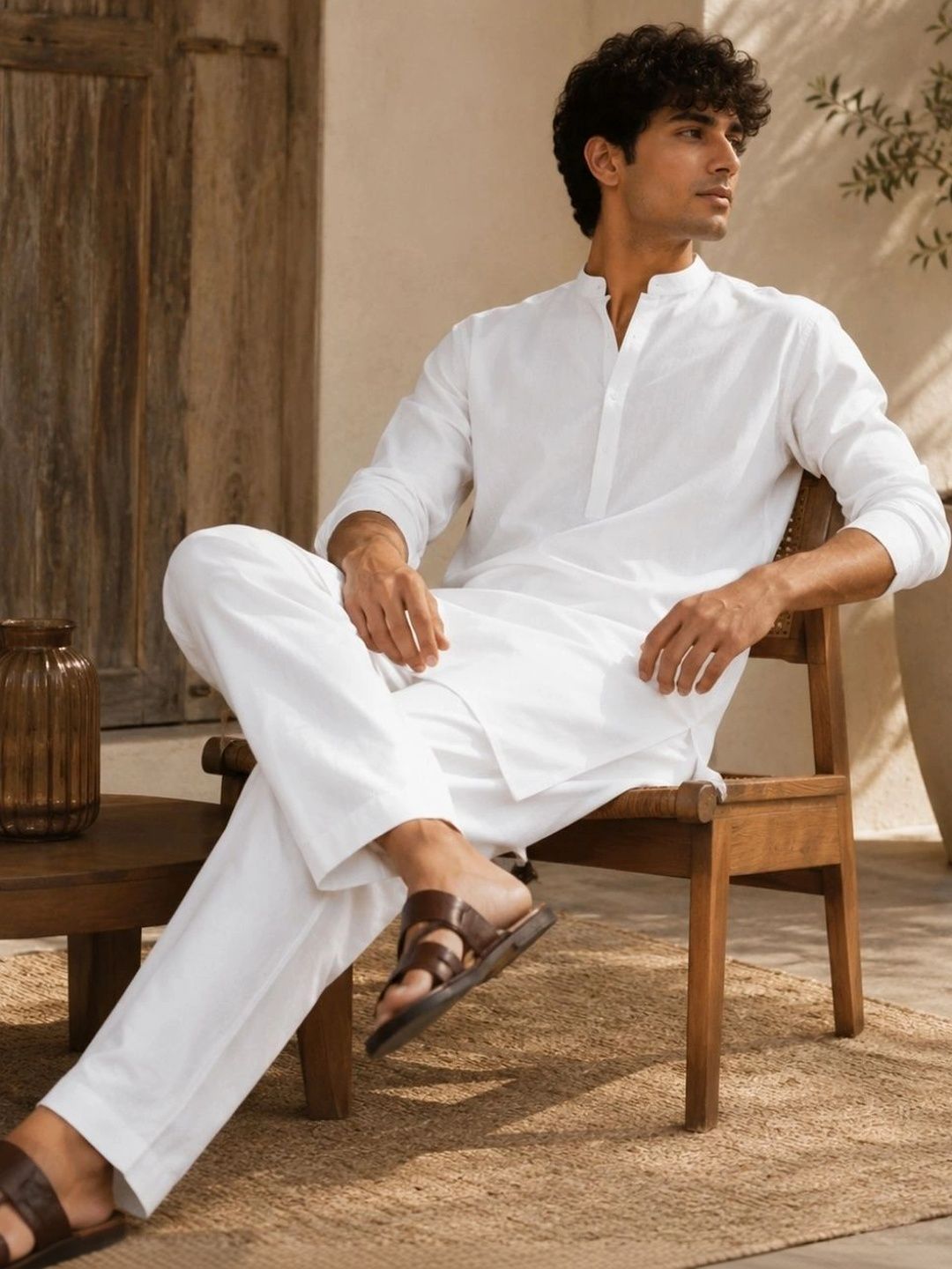 MIDAV MIDAV Men Regular Pure Cotton Kurta with Pyjamas