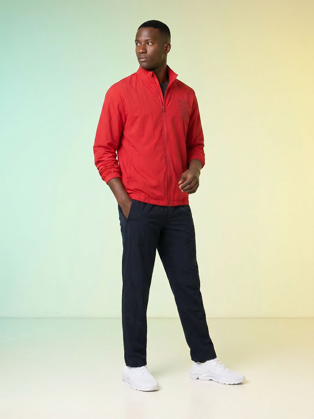 HRX by Hrithik Roshan Mock Collar Running Tracksuits
