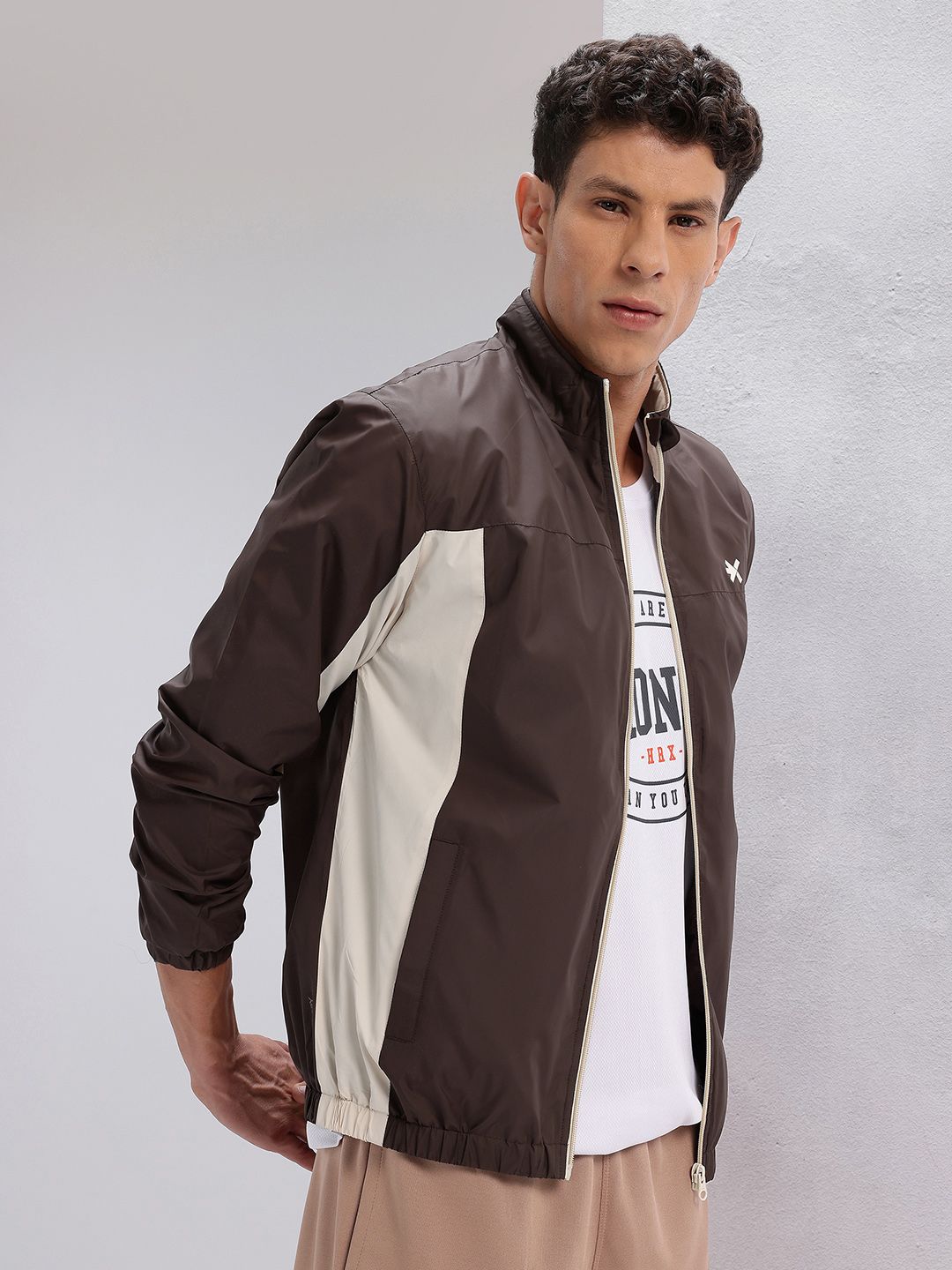 HRX by Hrithik Roshan Rapid-Dry Colourblocked Training Jacket