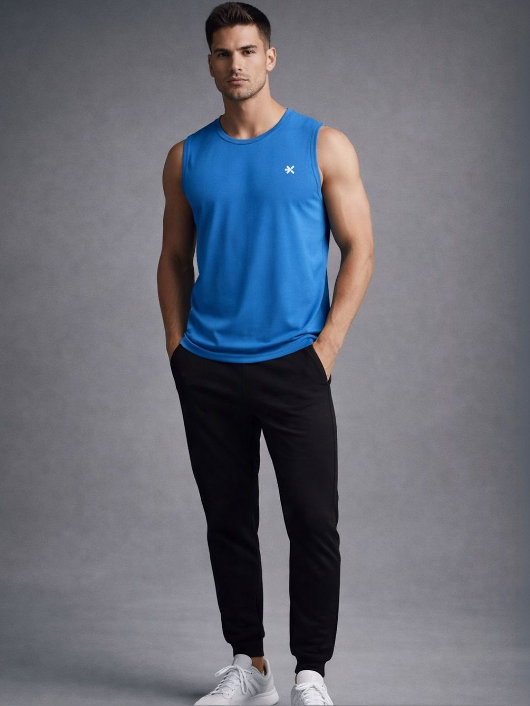 HRX by Hrithik Roshan Men Solid Sleeveless Gym Innerwear Vests