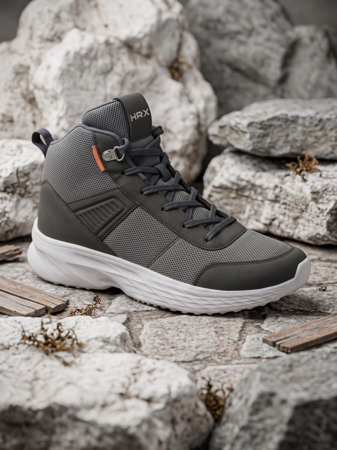 HRX by Hrithik Roshan Men Mesh High-Top Walking Non-Marking Shoes