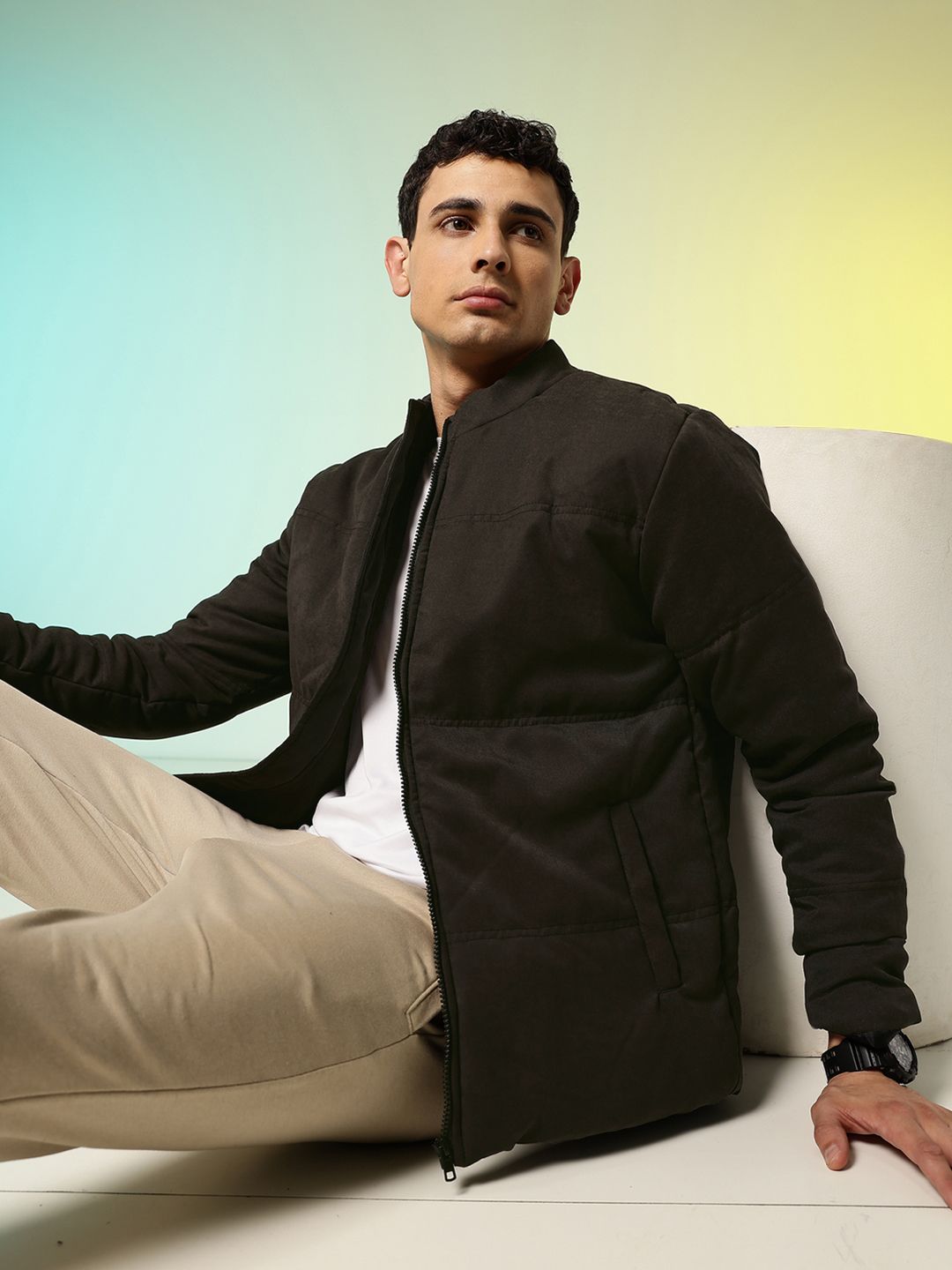 HRX by Hrithik Roshan Mock Collar Padded Jacket