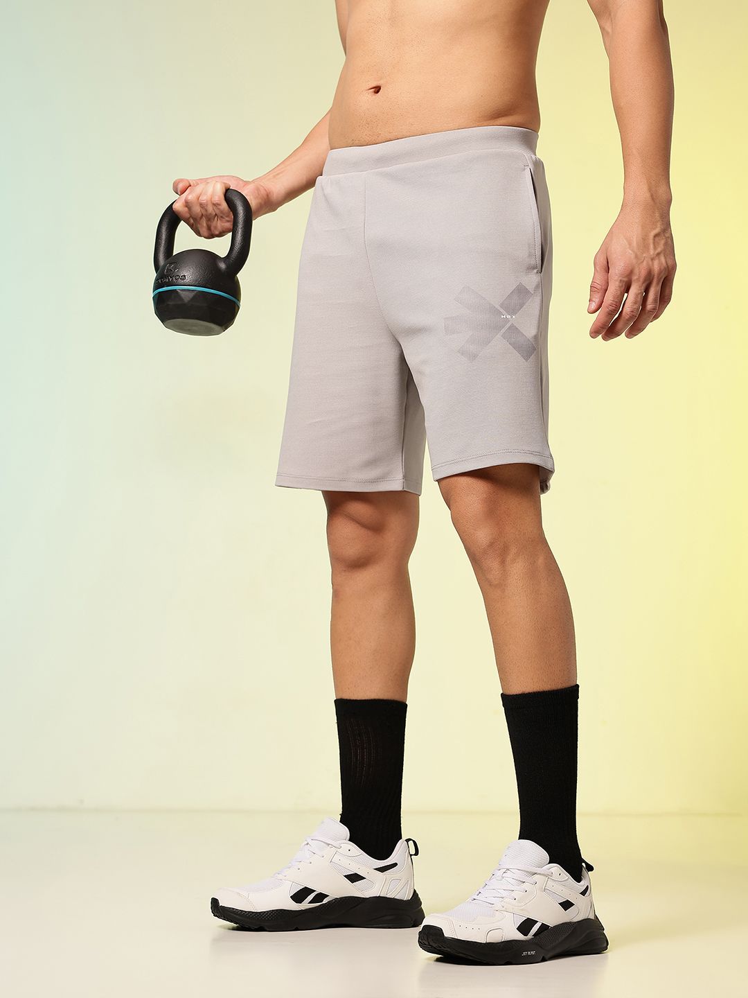HRX by Hrithik Roshan Men Printed Rapid-Dry Training Sports Shorts