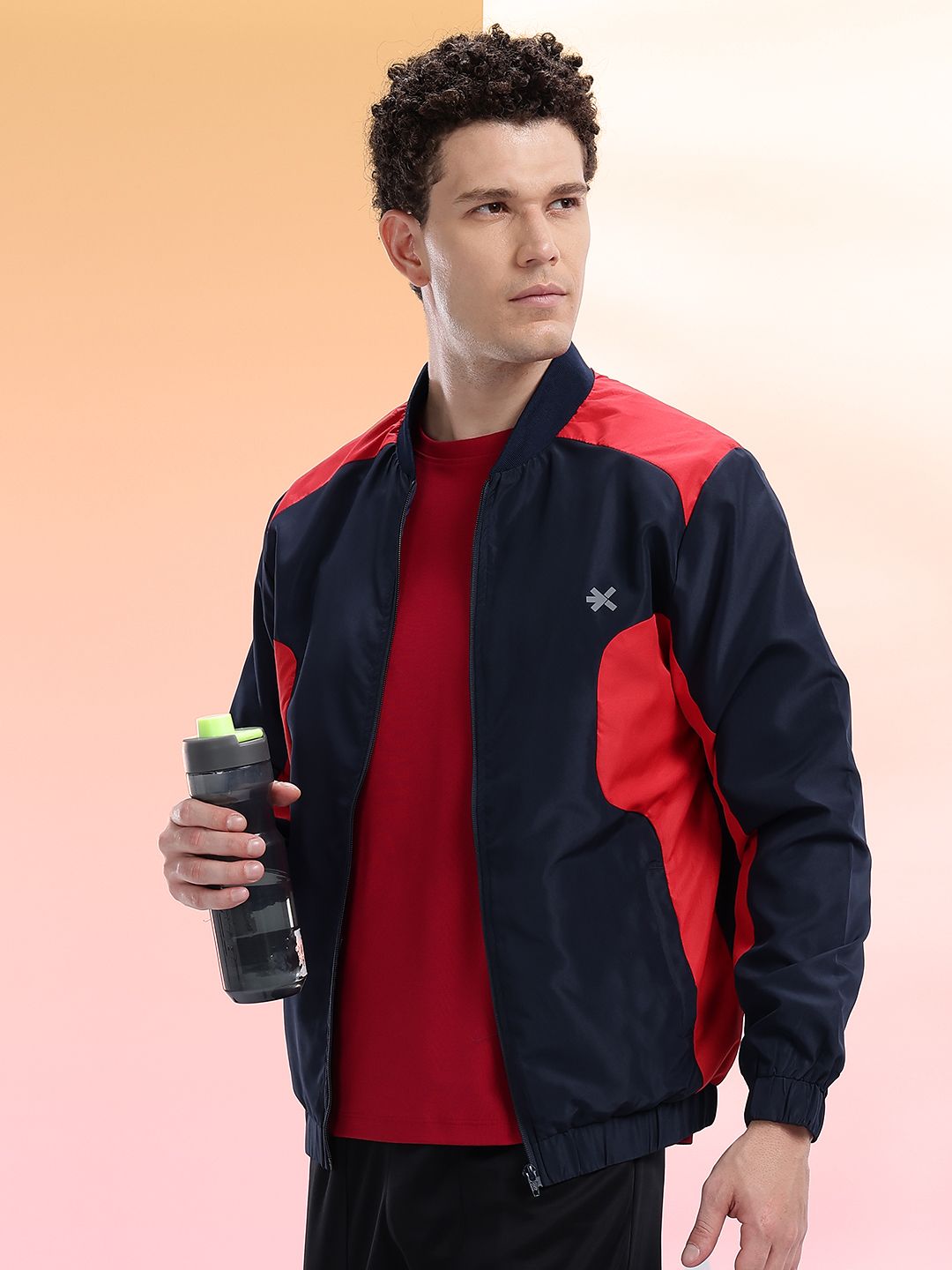 HRX by Hrithik Roshan Men Colourblocked Running Bomber Jacket