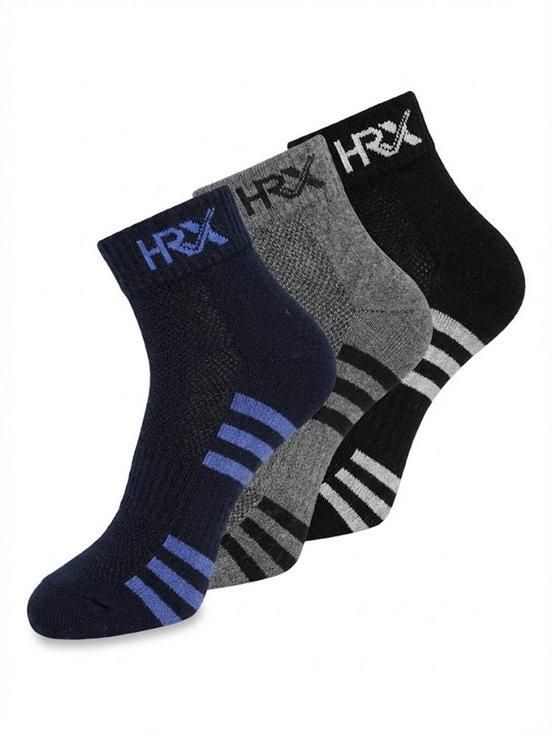 HRX by Hrithik Roshan Men Quarter length Pack of 3 Rapid Dry Socks