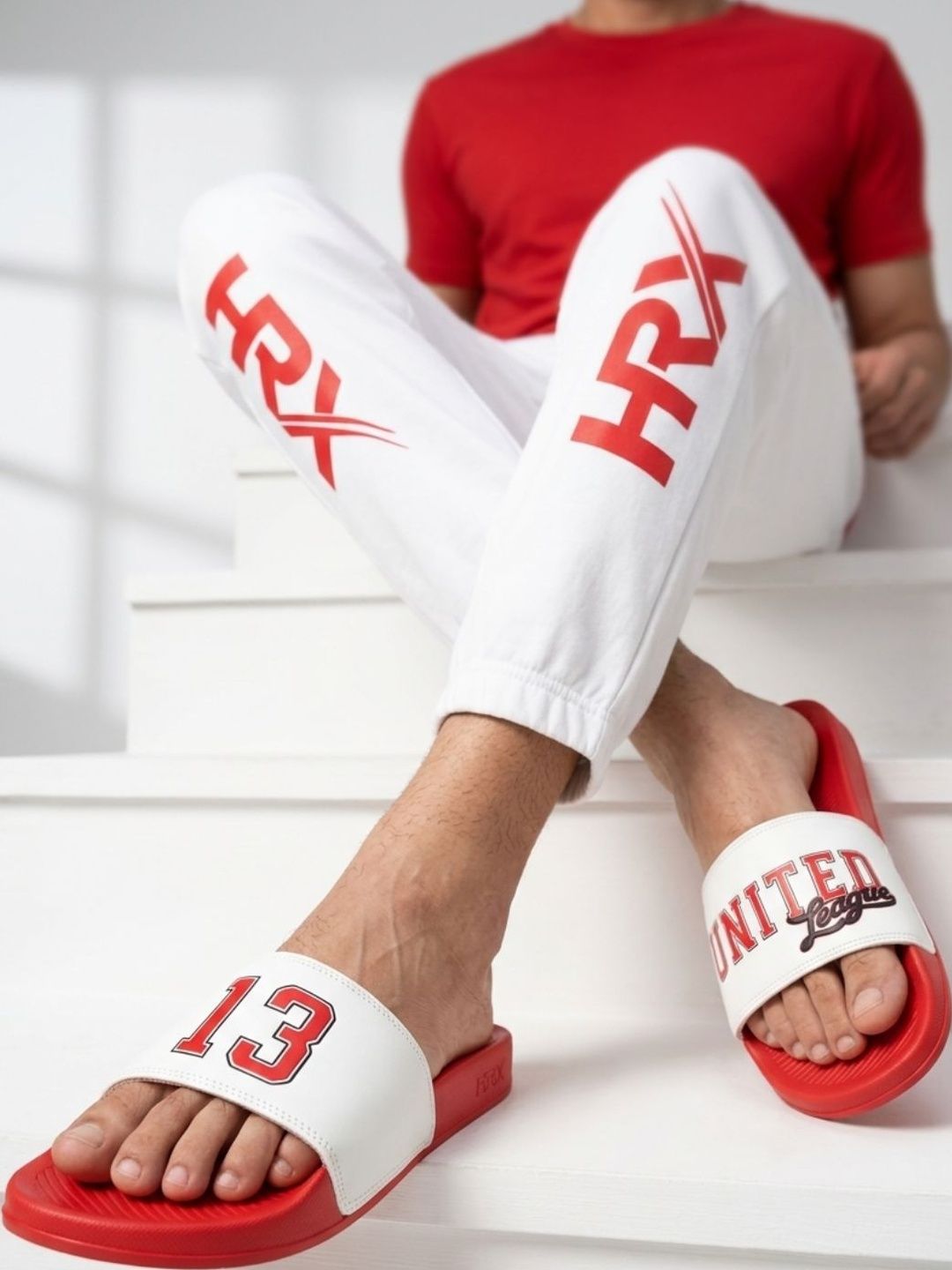 HRX by Hrithik Roshan Men Printed Sliders