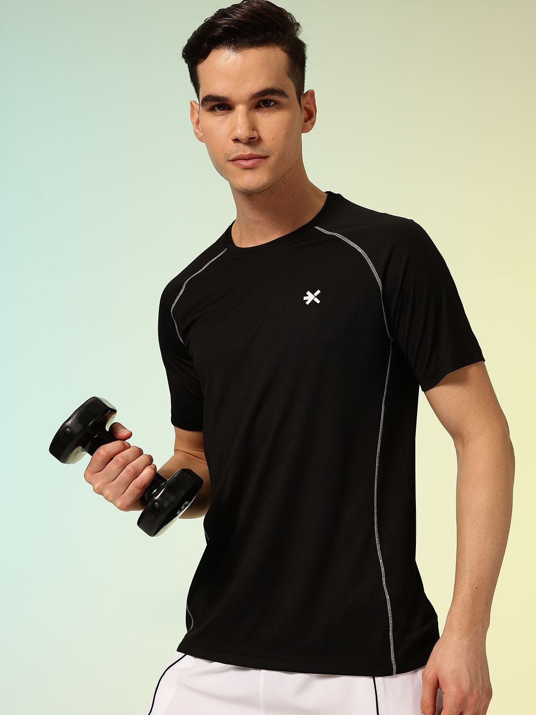 HRX by Hrithik Roshan Contrast Stitch Rapid-Dry Training T-shirt
