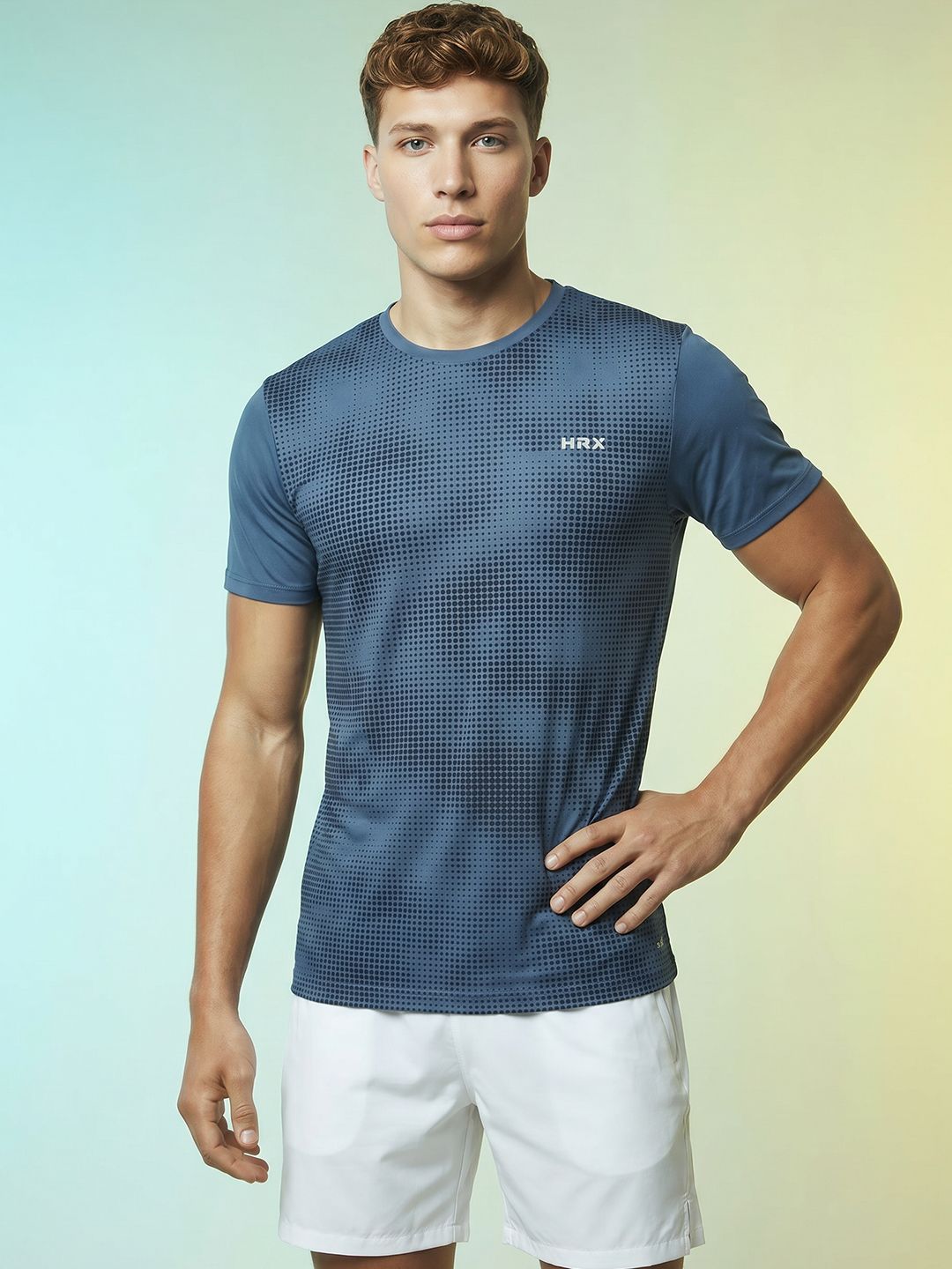 HRX by Hrithik Roshan Printed Rapid-Dry Training T-shirt