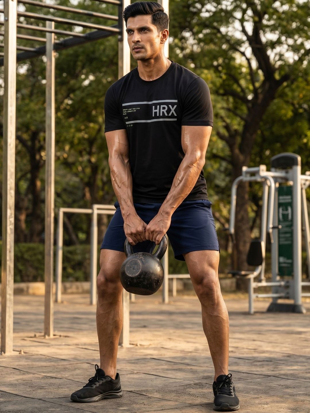 HRX by Hrithik Roshan Typography Printed Round Neck T-shirt