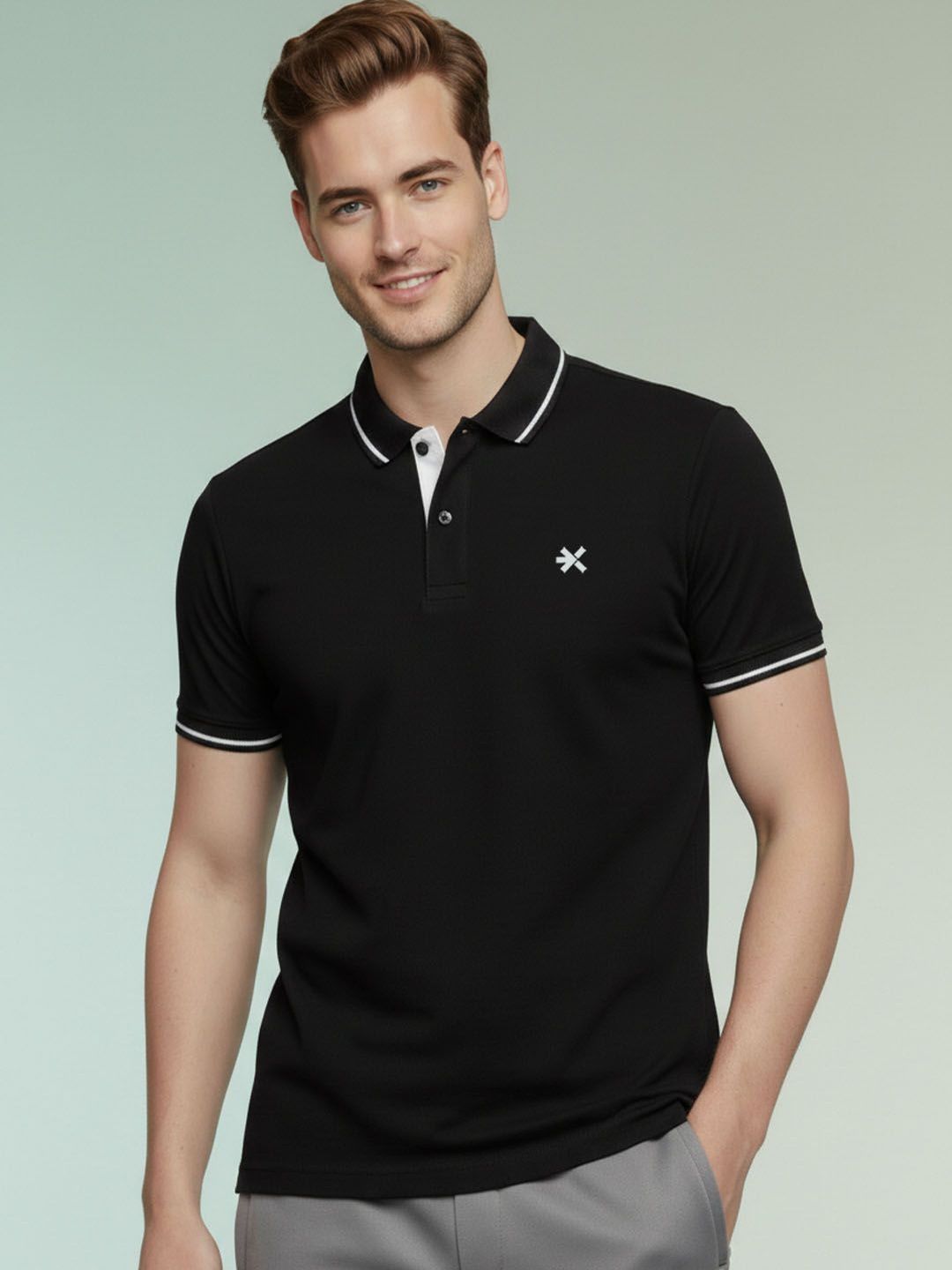 HRX by Hrithik Roshan Men Polo Collar T-shirt